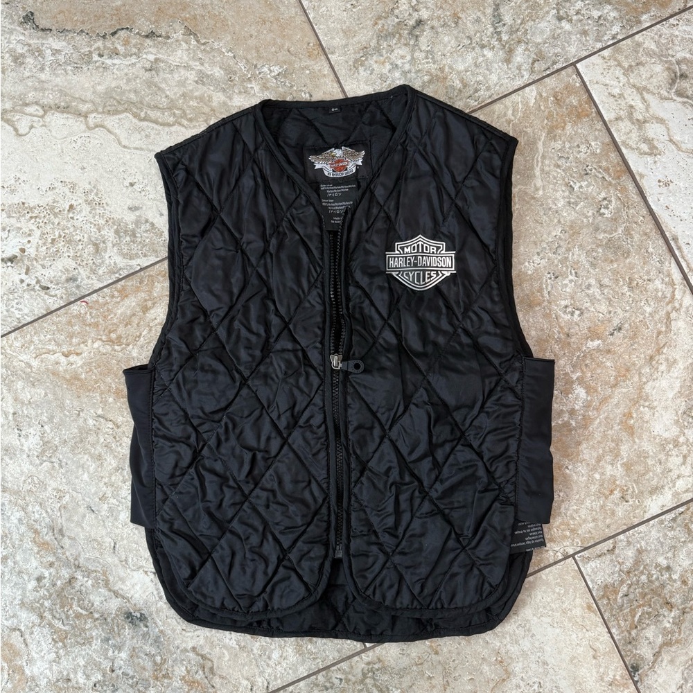 Harley-Davidson Black Quilted Vest